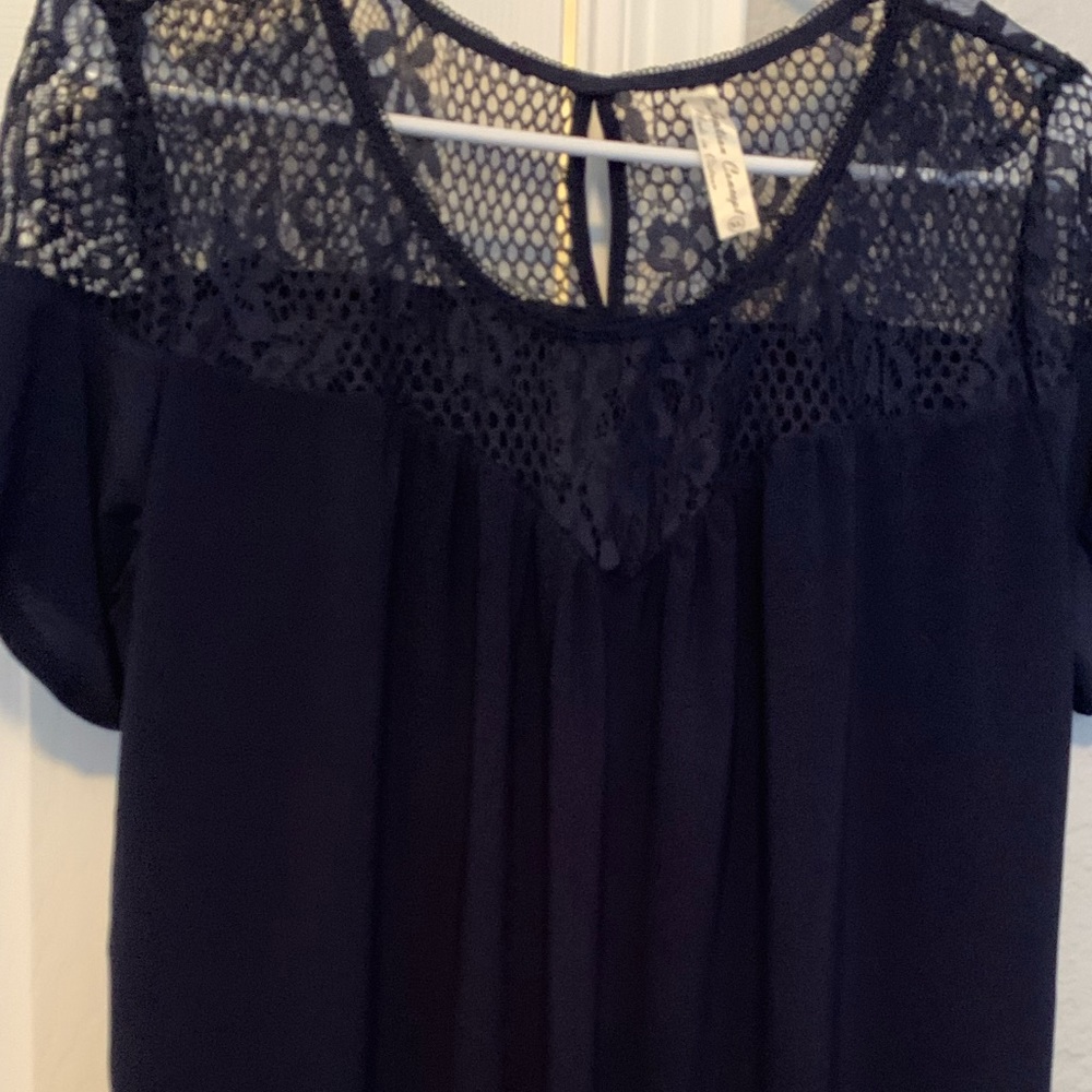 Dark blue top